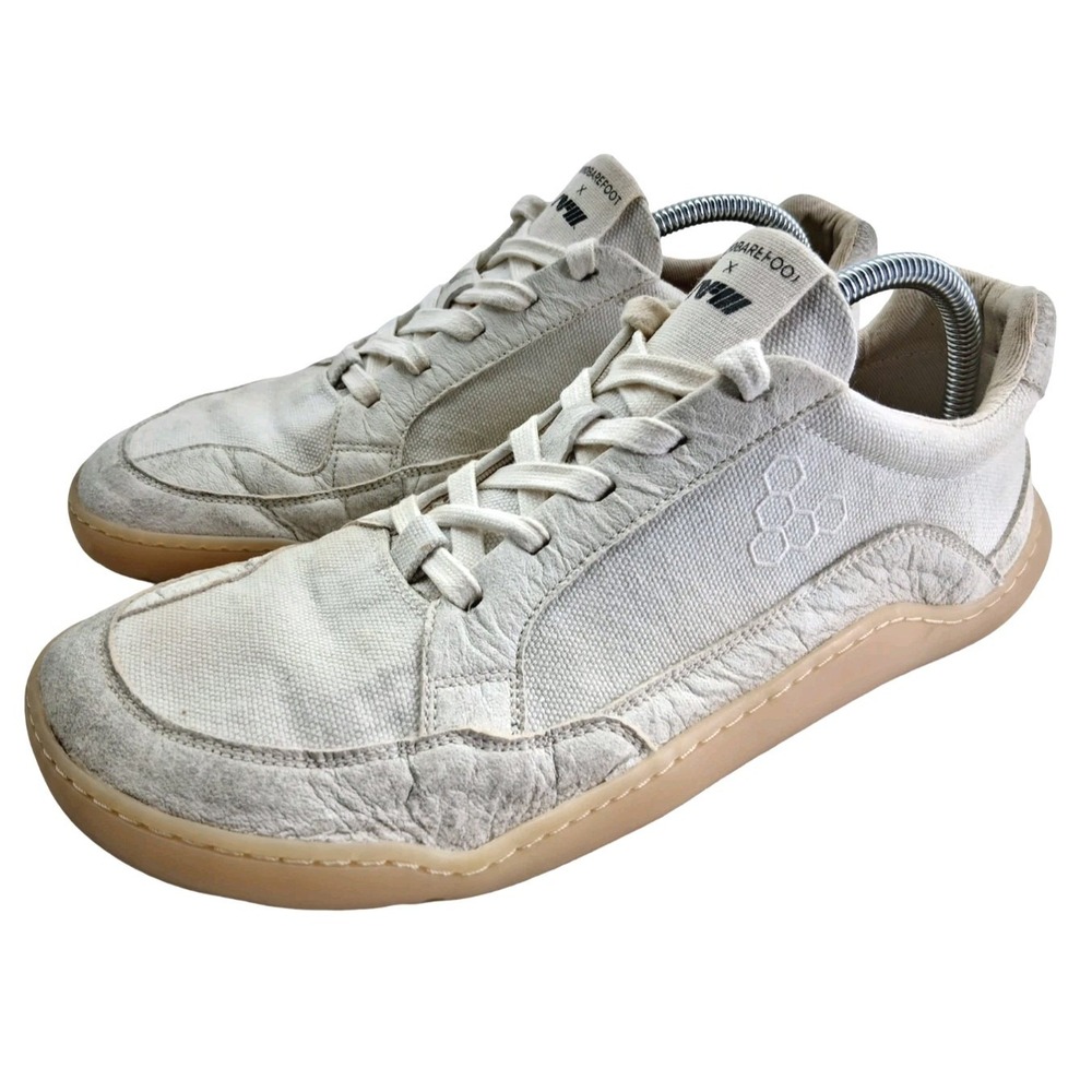 Vivobarefoot X NFW Shoes Mens Size 11 White Minimalist Barefoot Sneakers - Picture 2 of 13